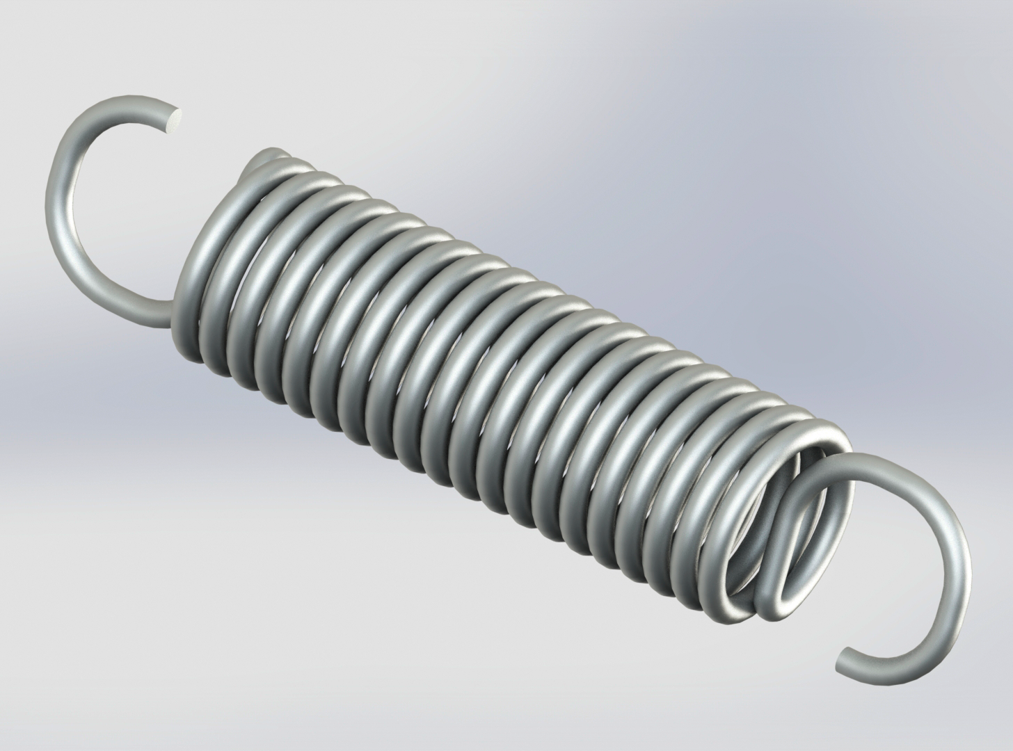 Impressão 3D/modelagem 3d/Modelo 3D mola tração